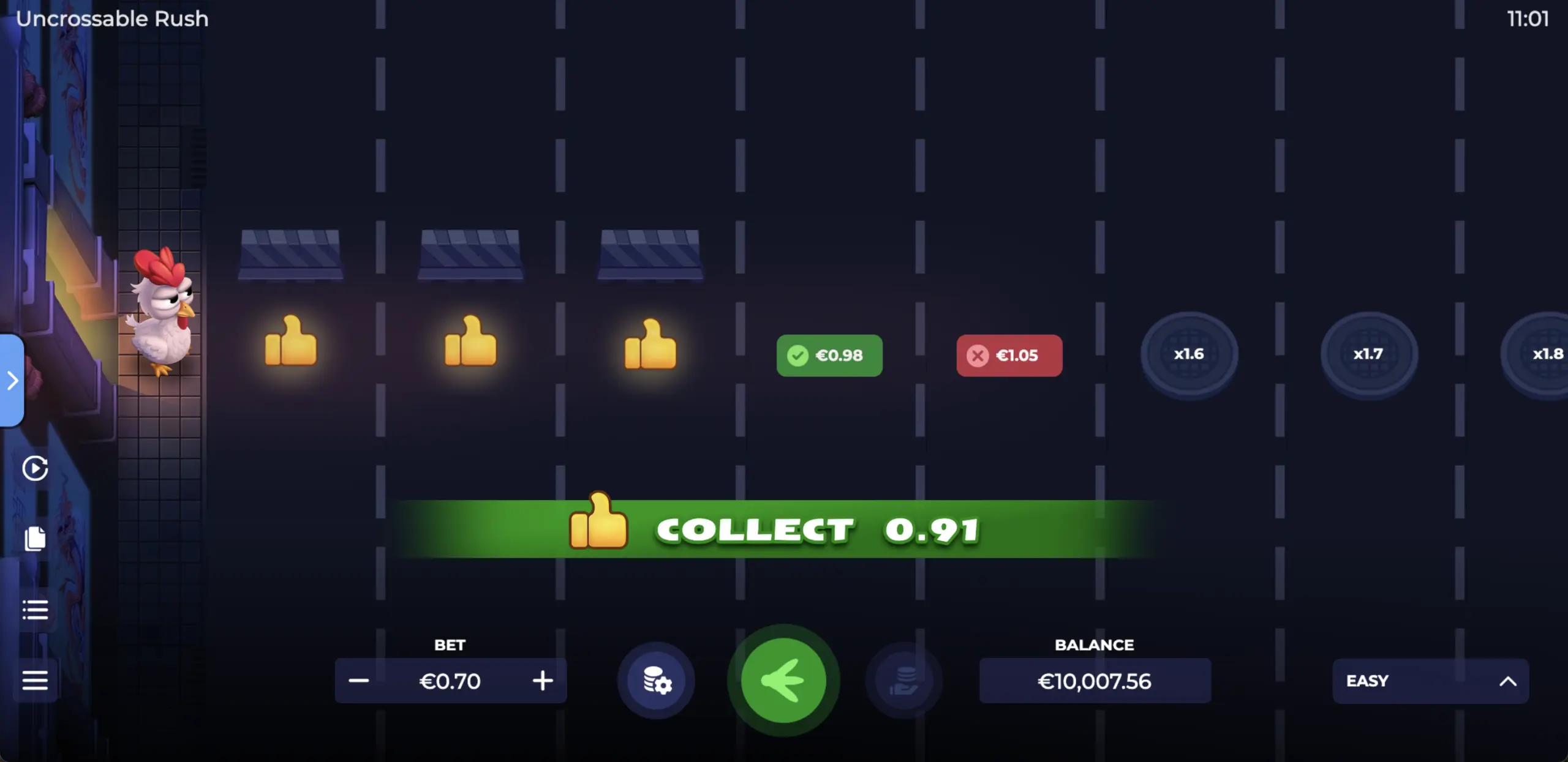 Uncrossable Rush
