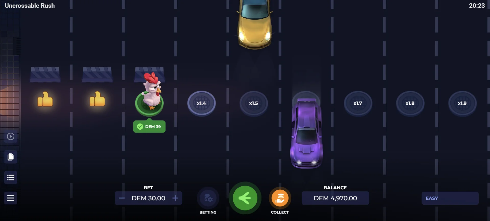 Uncrossable Rush
